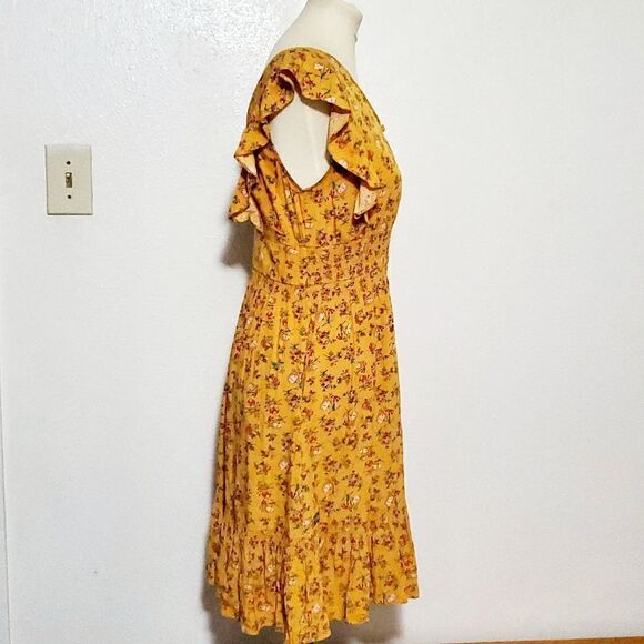 Matilda Jane Fantasy Spring Fantasy Floral Yellow Dress Size Small - Picture 6 of 13